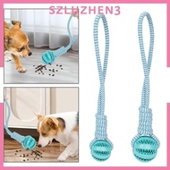 [Szluzhen3] Rope And Toy Dog Toy Dog Tough Rope Toy Indoor Outdoor Tug of War Toy Rubber Ball for Small Medium Dog Training