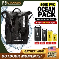 UtanKing™ Beg Kalis Air 500D Ocean Pack Waterproof Dry Bag PVC Storage Backpack Camping Beach Sack
