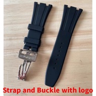 26-27mm AP Royal Oak Strap - Medical Silicone Band AP Folding Clasp, Anti-Scratch & Sweatproof ( Spr