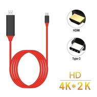 🇲🇾 USB 3.1 Type C to 4K HDMI Adapter Cable with 2 Meter Cable Phone To Tv