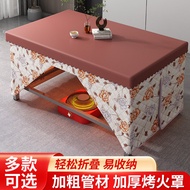 Stainless Steel Heating Table New Home Assembly Multi-Functional Heating Dining Foldable Dining Table Thickened Square