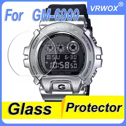 3Pcs 9H 2.5D Tempered Glass For GM G GW DW-6900 GLX-6900 G-6900 GLS-6900 Watch Scratch Resistant Scr