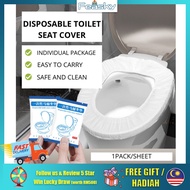 Disposable Toilet Seat Cover Paper Toilet Cover Travel Portable Waterproof Toilet Bowl Cover Bathroom Organizers 一次性马桶坐垫