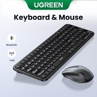 UGREEN Keyboard Wireless Bluetooth & 2.4GHz English Keycaps for Laptop MacBook iPad PC Tablet Blueto