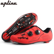 2023 upline carbon road cycling shoes men road bike shoes ultralight bicycle sneakers self-locking professional breathable red black white