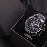 JAM TANGAN PRIA RANTAI FOSSIL STAINLESS STEEL TANGGAL AKTIF FREE BOX EXCLUSIVE