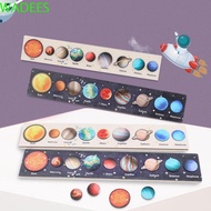 WADEES Solar System Puzzle, Universe Astronomy Montessori Wooden Toy, Lovely Wooden Wooden Puzzle Imagination