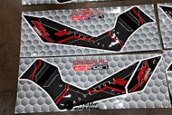 สติ๊กเกอร์ กันรอยแถบข้างเท้า ลายเคฟล่า ADV 350 ----- ADV350