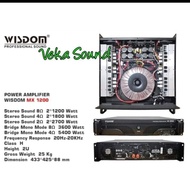 Wisdom MX-12000/ MX12000 2 Channel Power Amplifier Wisdom MX 1200 / 2 Channel Original Garansi Resm
