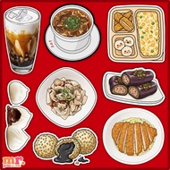 DIN TAI FUNG INSPIRED STICKERS FOODS WATERPROOF STICKERS