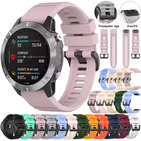 QuickFit 22mm 26mm Strap for Garmin Epix Gen 2 Silicone Band for Garmin Fenix 7 7X 5Plus 6XPro Endur