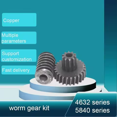 M0.5 worm gear kit 3mm/3.17mm inner hole high torque right angle worm gear gearbox reducer electric 