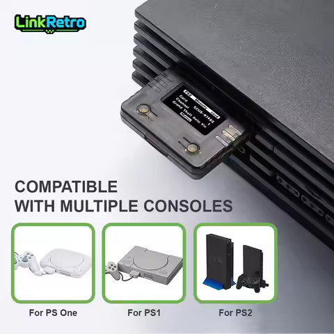 LinkRetro OLED Multipurpose Memory Card Emulator SD2PSX SD2PSXTD Firmware USB-C For Sony PS One / PS