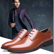🥾ส่งจากกรุงเทพฯ รองเท้าหนังผู้ชาย ลำลองสำหรับธุรกิจ เพิ่มความสูง สไตล์อังกฤษ Dress Shoes