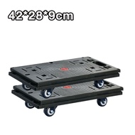 รถเข็น 4 ล้อ รับน้ำหนักได้ 150 กิโลกรัม ล้อ 2 นิ้ว42x28cm รถเข็นดอลลี่ ต่อเป็นแพได้ เสียงเงียบ ชื่อม