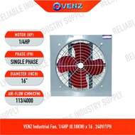 VENZ Industrial Fan, 0.18KW 16 Inches - 18 inches) 240V/1PH