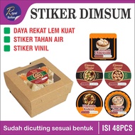 DIMSUM FOOD PACKAGING LABEL DIMSUM STICKERS | FOOD PRODUCTS STICKERS