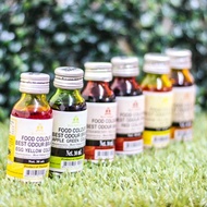 Combo 5 màu thực phẩm ( vàng cam . đỏ . xanh lá xanh táo ) best odour 30 ml ( thái lan)