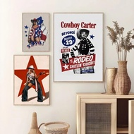 Beyonce Singer Art Poster Waterproof Wall Decor for Bedroom Living Room Hallway Aesthetic Home Decor