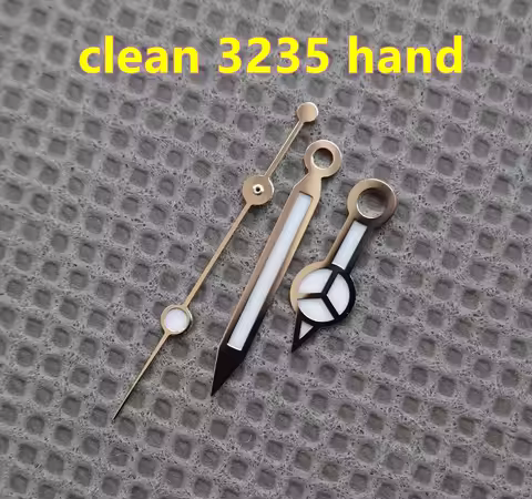 Best quality clean factory Watch hand parts Silver Watch Hands SUB 3235 movement Blue Luminou 126610