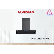 LIVINOX 2580m³/h SUCTION POWER I-SYNC COMPACT SLANTED KITCHEN HOOD | LCH-BARTEK DC-90BL