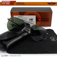 แว่นกันแดดแบบขัดเงาพลาสติกโพลีคาร์บอเนท AO สำหรับขับรถ สไตล์นักบิน ป้องกันรังสียูวี อุปกรณ์เสริมความ