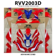 Cover Set Rapido Honda ADV160 ADV 160 HRC (3) Red Motor Body Set Accessories Spare Parts ADV Merah C