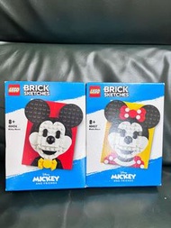 LEGO Mickey& Minnie塑像畫積木