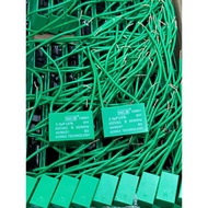 Good quality green square wire capacitor; Fan capacitor 2mf - 2.5mf, Fan capacitor 2uf - 2.5uf