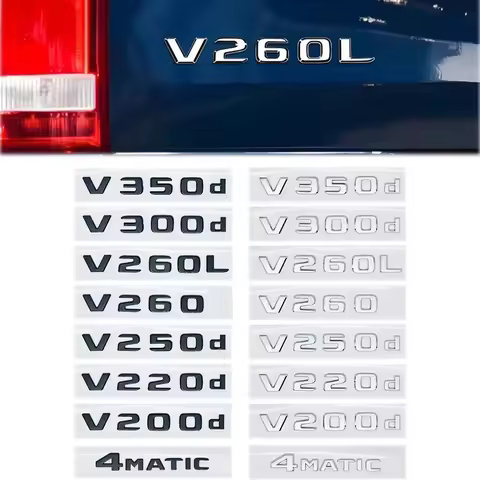NIGHT EDITION Emblem for Mercedes Benz V Class W447 V260L V200d V220d V250d V300d V350d Fender & Tru