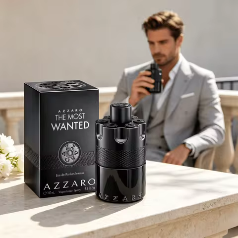 Azzaro the Most Wanted Eau De Parfum Intense – Woody & Spicy Cologne, Long-Lasting Amber & Fougère F