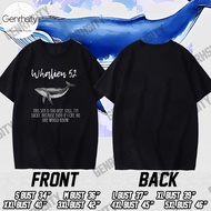 เสื้อวาฬ52hz Cool Men T Shirt วาฬ52hz Whale เสื้อยืดผู้ชาย Oversize วาฬผู้ไม่เคยมีใครได้ยินเสียง Top