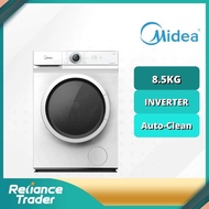 COMBO SET Midea Inverter Front Load Washer MF100W85B (8.5KG) MF100W95B (9.5KG) + Dryer MD-7388 (7.0K