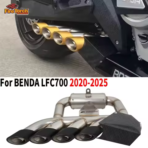 Slip On For Benda LFC700 700LFC Lfc 700 2020 - 2025 Motorcycle Exhaust System Espace Moto Four Tailp