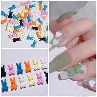 2pcs little bear 3D nail art
