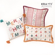 Krafti Project & Living - Christmas Carol Series / Christmas Pillow / Sofa Pillow / Christmas Decora