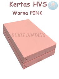 Kertas HVS Warna Pink  Biru  Hijau  Kuning  55 Gsm Ukuran Folio ( F4 )  1 RIM isi 500 Lembar