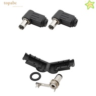 GORROS DC Power Male Plug, Right Angle 5.5x2.1mm 5.5x2.5 mm 90 Degree Welding Connector, DC Power Ma