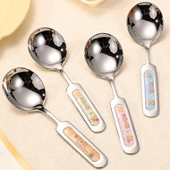 Spoon 316 Stainless Steel Tableware Household Spoon Children Cartoon