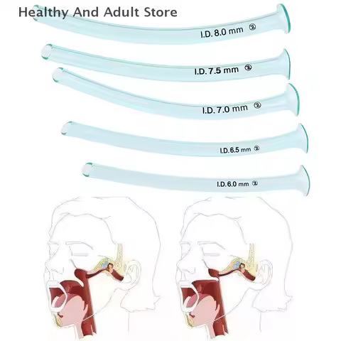 6/6.5/7/7.5/8.0mm Disposable Nasopharyngeal Airway NPA Nasal Pharyngeal Duct Health Care Tool Help S