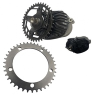 130BCD 40T Chainring MidDrive 130BCD 40T Aluminum Alloy Bicycle Black Chainring