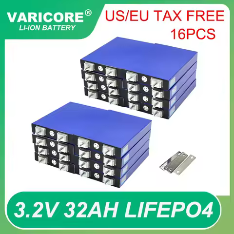 16pcs 3.2V 32Ah LiFePO4 battery pack phosphate 3C discharge 32000mAh 12.8v Motorcycle Car motor batt