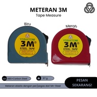 3M X 16m/m HALF CIRCLE SHAPE METER / ELASTIC MEASURE TAPE MANUAL LOCK / 3M STEEL TAPE MULTIPURPOSE W