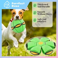 【Purrfect Home】Pet Toy Dog UFO Ball, Portable UFO Dog Toy, Pet UFO Ball, UFO Ball with 6 Lights Dog 