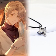 Anime Game Tears of Themis Necklace Vilhelm Richard Albert De Haspran Adjudicator Ginkgo Leaf Plant 