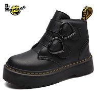 Dr. Martens Thick Sole Heart-Shaped Buckle Women's Casual Boots