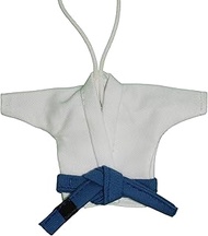Brazilian Jiu Jitsu Keychain White BJJ Gi with BJJ Belts White Blue Purple Brown Black Belt Gift
