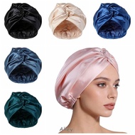 ALLEY Silk Satin Hair Bonnet, Breathable Smooth Mulberry Silk Wrap, Premium Satin Fabric Adjustable 