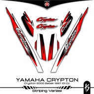 Yamaha Crypton Striping Motif 1 Sticker Cripton 2000 100 CC Bebek 1997 Decal Trim Variation