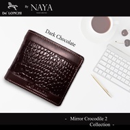 กระเป๋าสตางค์หนังวัวแท้ DeLonchi Mirror Crocodile Collection 2 by NAYA หนังอัดลายจระเข้ให้ความรู้สึกเหมือนหนังจระเข้แท้